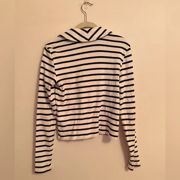 Madewell Ribbed Zip-Front Tee - Picture 8 of 8